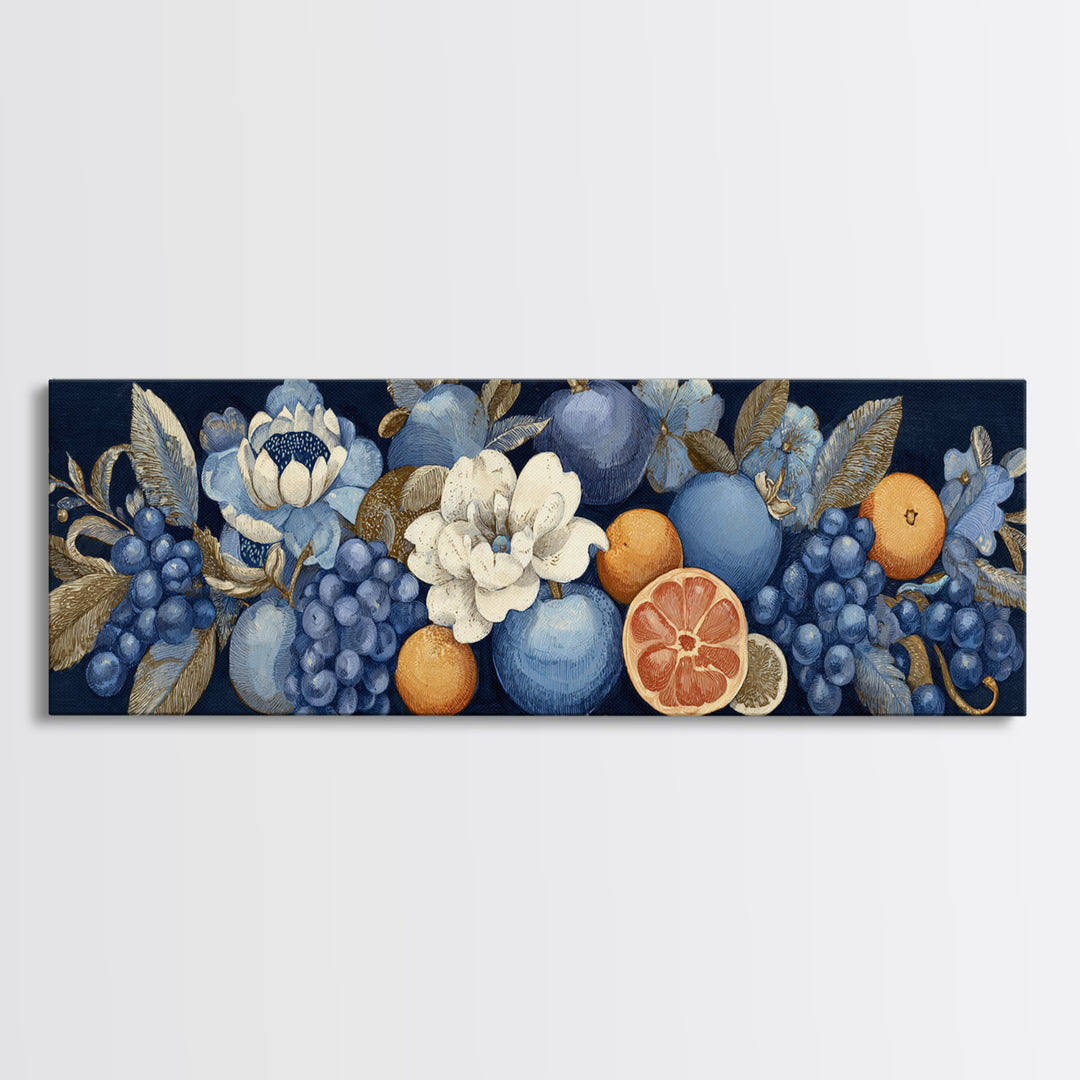 Bold Pop Fruit Composition Canvas Print, Art, Wall Art, Living Room Decor, Fine Art, Original Art, Art Nouveau, ART-3x1-80