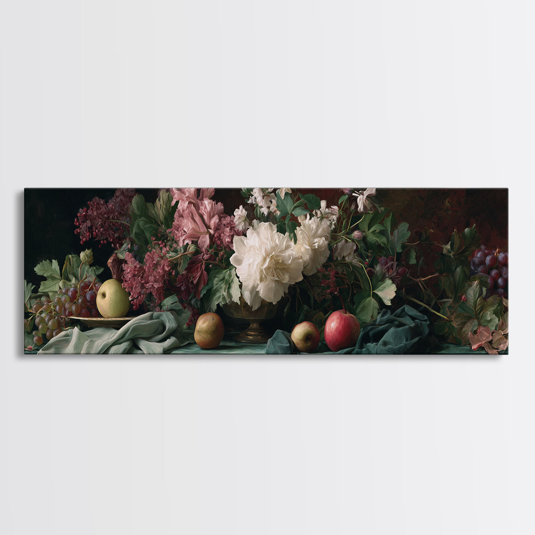 Museum Still Life Framed Canvas Print, Art, Wood Wall Art, Living Room Decor, Fine Art, Modern Decor, Fine Art Print, ART-3x1-89