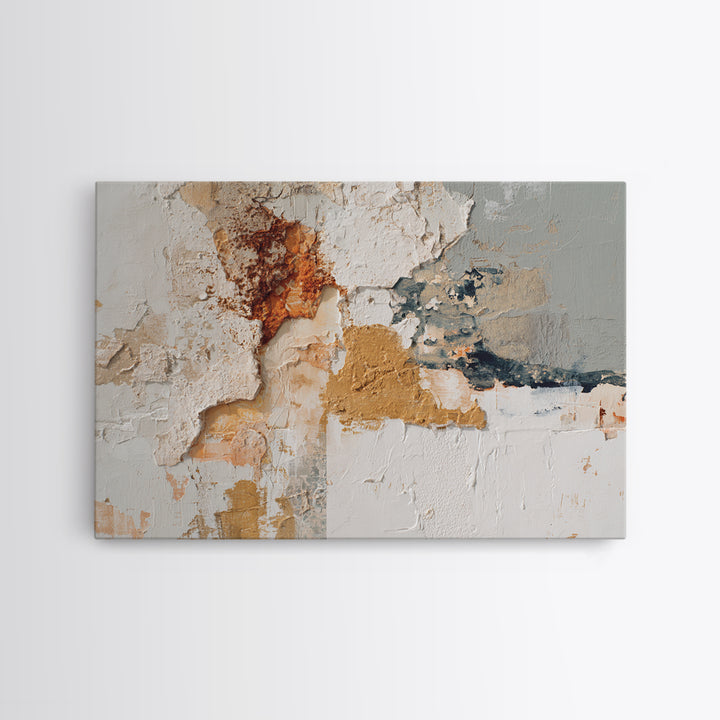Textured Neutral Abstraction Canvas Print, Art, Digital Wall Art, Living Room Decor, Abstract Art, Framed Art, ART-3x2-17