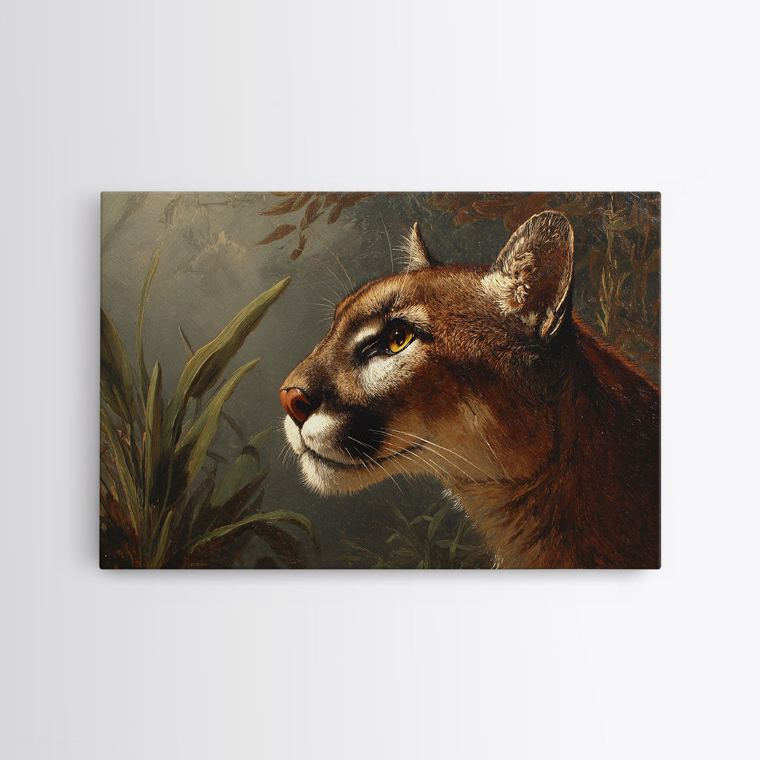 Elegant Animal Portrait Canvas Print, Art, Art Print, Living Room Decor, Oil Painting, Canvas Wall Art, Abstract Art, ART-3x2-22