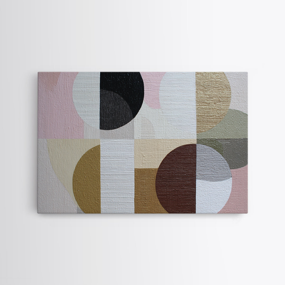 Geometric Color Study Canvas Print, Art, Art Nouveau, Living Room Decor, Abstract Art, Abstract Wall Art, Resin Art, ART-3x2-37