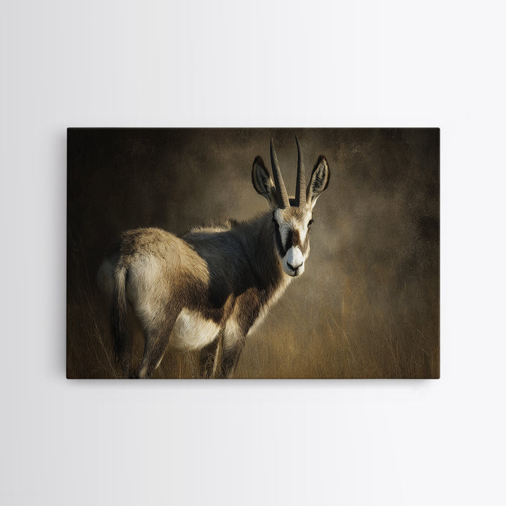 Elegant Animal Portrait Framed Canvas Print, Art, Digital Wall Art, Living Room Decor, Fine Art, Framed Art, ART-3x2-46