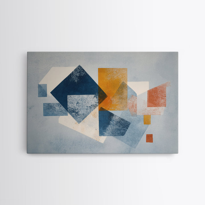 Geometric Color Study Canvas Print, Art, Art Nouveau, Living Room Decor, Abstract Art, Abstract Wall Art, Resin Art, ART-3x2-61