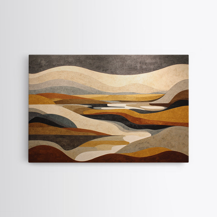 Simple Monochrome Figure Study Canvas Print, Art, Resin Art, Living Room Decor, Fine Art, Luxury Decor, Textured Painting, ART-3x2-88