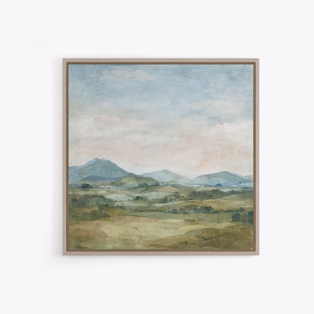 Sunlit Rolling Hills Canvas Print, Above Sofa Art, Bedroom Wall Art, Living Room Decor, Fine Art, Statement, Wall Decor, ASA-1x1-17