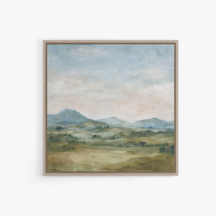 Sunlit Rolling Hills Canvas Print, Above Sofa Art, Bedroom Wall Art, Living Room Decor, Fine Art, Statement, Wall Decor, ASA-1x1-17