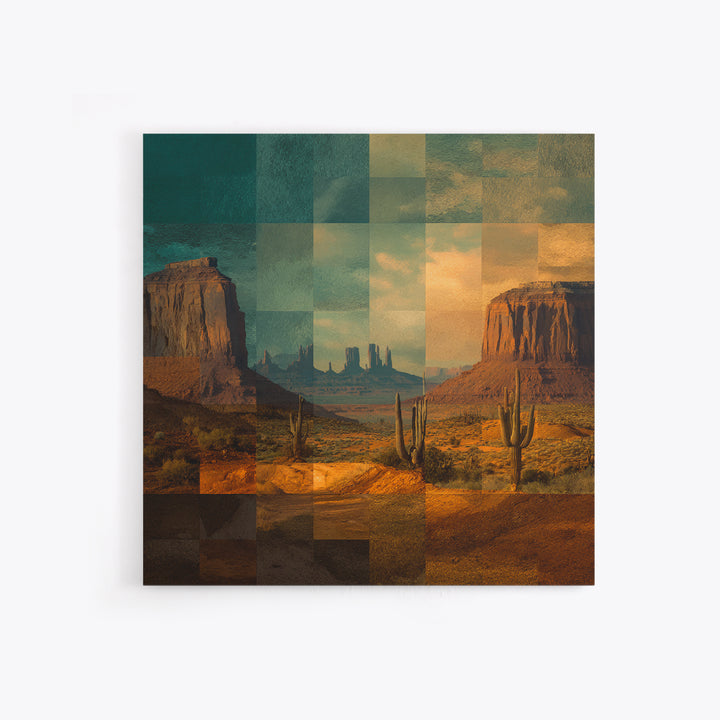 Desert Mesa Panorama Canvas Print, Above Sofa Art, Framed Wall Art, Living Room Decor, Statement, Living Room Wall Art, ASA-1x1-20
