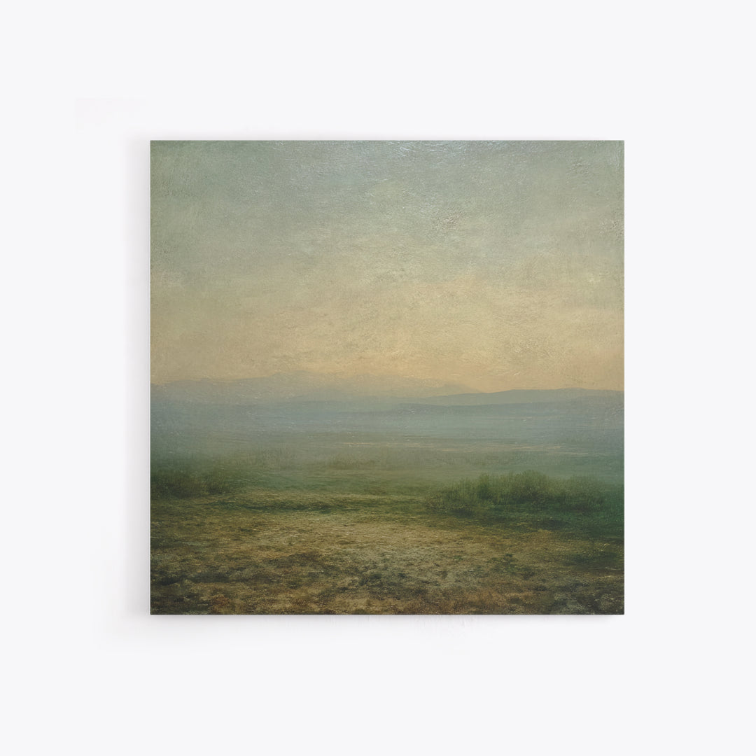 Gallery Style Landscape with Expansive Negative Space Canvas Print, Above Sofa Art, Coastal Wall Art, Living Room Decor, ASA-1x1-24