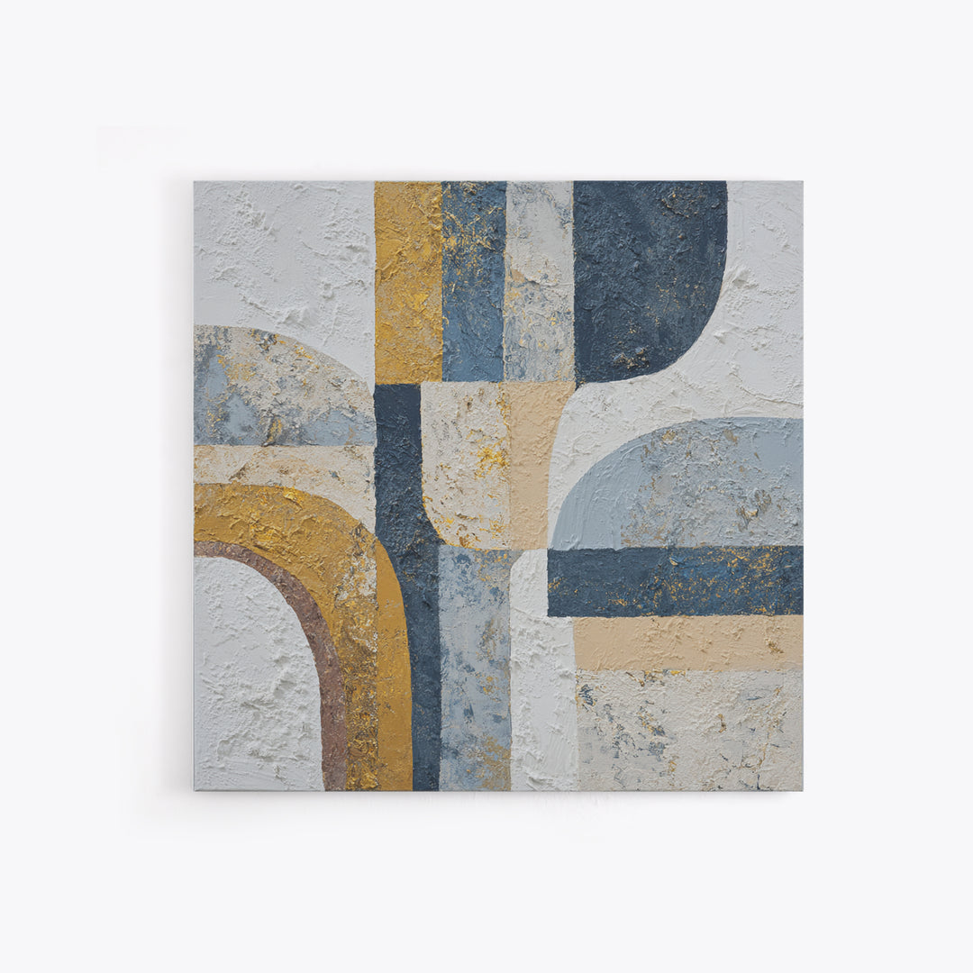 Textured Plaster Abstract Canvas Print, Above Sofa Art, Watercolor Painting, Living Room Decor, Abstract Art, Statement, ASA-1x1-35