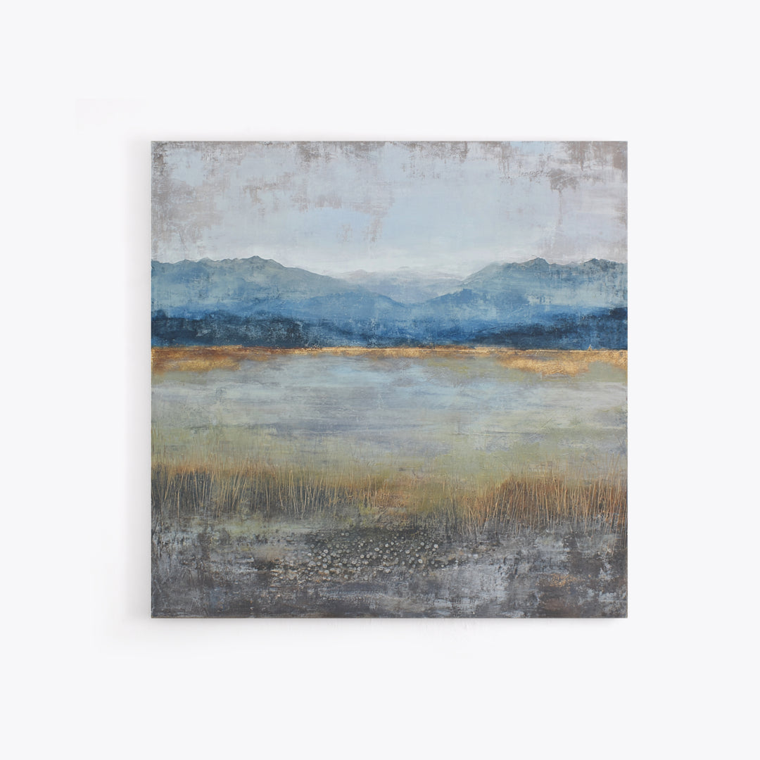Oversized Abstract Landscape Canvas Print, Above Sofa Art, Modern Art, Living Room Decor, Fine Art, Statement, Art Print, ASA-1x1-49