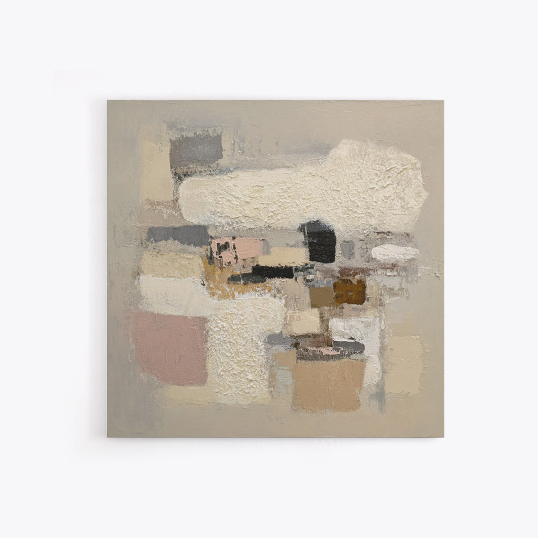 Large Modern Organic Shapes Canvas Print, Above Sofa Art, 3 Piece Wall Art, Living Room Decor, Abstract Art, Statement, ASA-1x1-50
