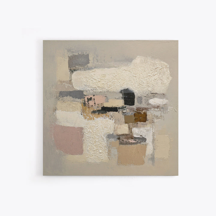 Large Modern Organic Shapes Canvas Print, Above Sofa Art, 3 Piece Wall Art, Living Room Decor, Abstract Art, Statement, ASA-1x1-50