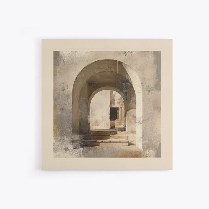 Architectural Arch Study Framed Canvas Print, Above Sofa Art, Minimalist Wall Art, Living Room Decor, Abstract Art, Statement, ASA-1x1-57