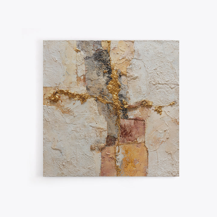 Textured Plaster Abstract Canvas Print, Above Sofa Art, Modern Art, Living Room Decor, Fine Art, Statement, Art Print, ASA-1x1-59