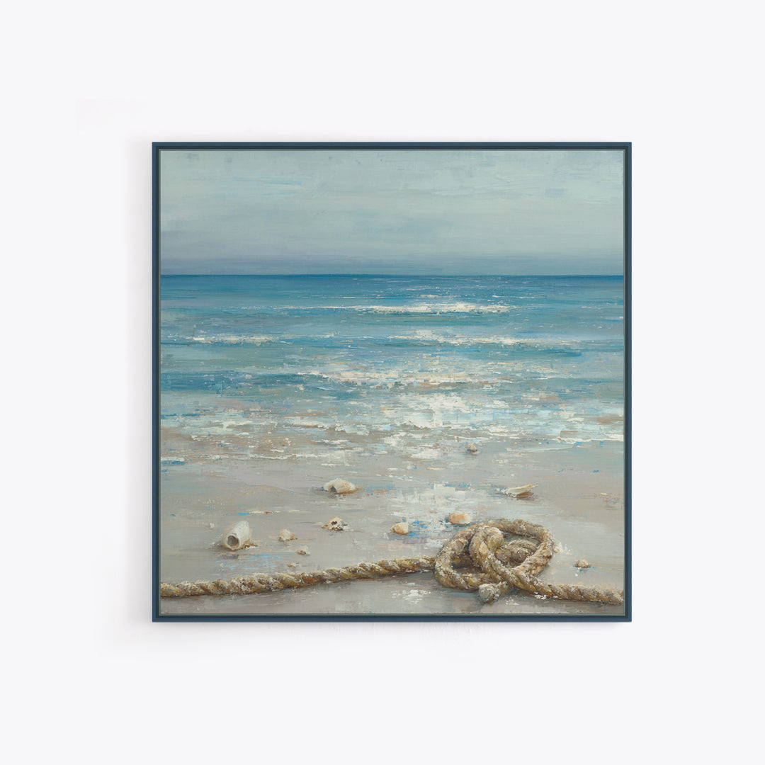 Moody Seascape at Twilight Canvas Print, Above Sofa Art, 3 Piece Wall Art, Living Room Decor, Statement, Neutral Decor, ASA-1x1-60