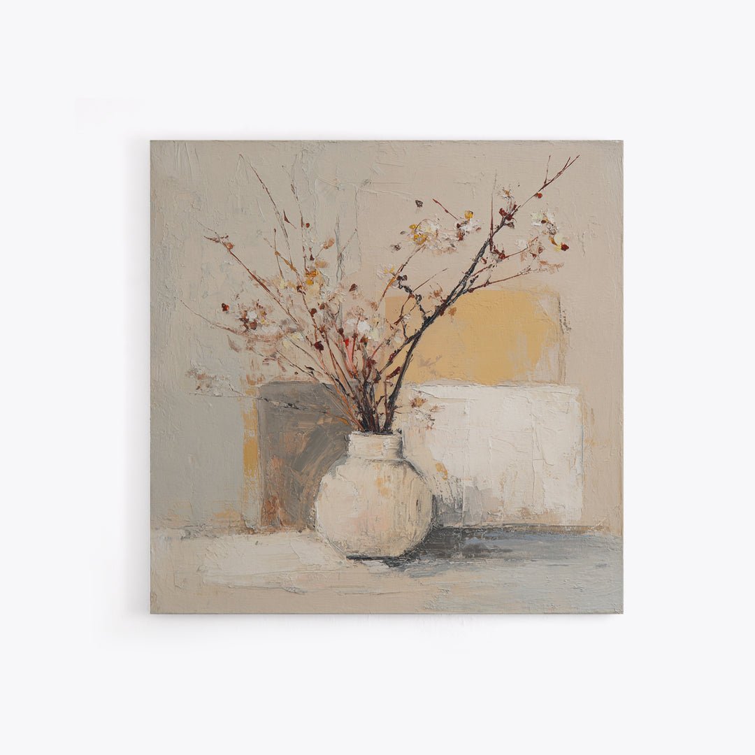 Large Neutral Still Life Framed Canvas Print, Above Sofa Art, Coastal Wall Art, Living Room Decor, Fine Art, Statement, ASA-1x1-62
