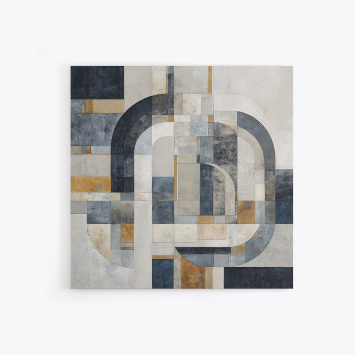 Luxury Monochrome Stone Composition Canvas Print, Above Sofa Art, Fine Art Print, Living Room Decor, Fine Art, Statement, ASA-1x1-91