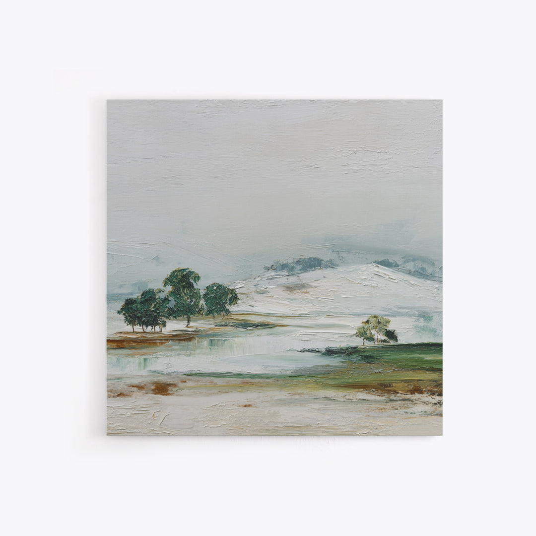Gallery Style Landscape with Expansive Negative Space Canvas Print, Above Sofa Art, Living Room Decor, Statement, ASA-1x1-96
