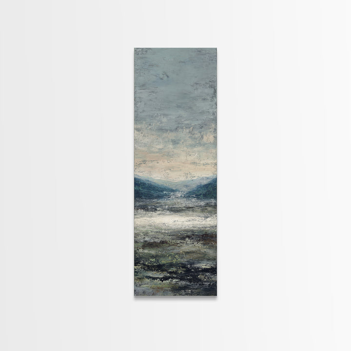 Gallery Style Landscape with Expansive Negative Space Canvas Print, Above Sofa Art, Bauhaus Print, Living Room Decor, Statement, ASA-1x3-12