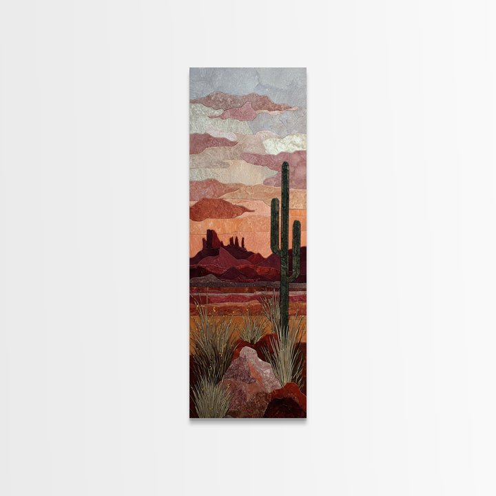 Desert Mesa Panorama Canvas Print, Above Sofa Art, Neutral Decor, Living Room Decor, Fine Art, Statement, Wall Art, Home Decor, ASA-1x3-32