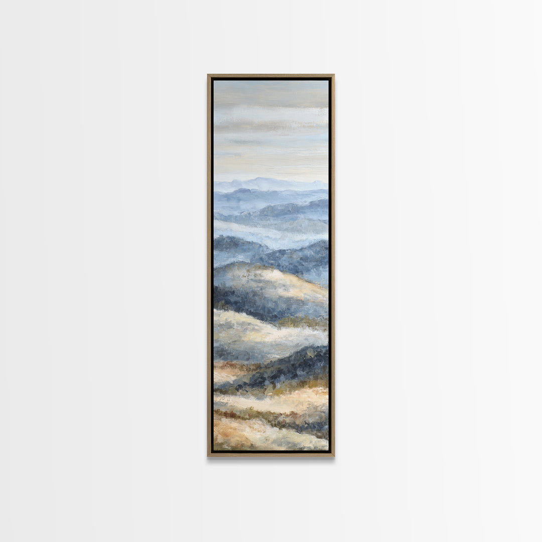Sunlit Rolling Hills Canvas Print, Above Sofa Art, 3 Piece Wall Art, Living Room Decor, Fine Art, Statement, Neutral Decor, ASA-1x3-5