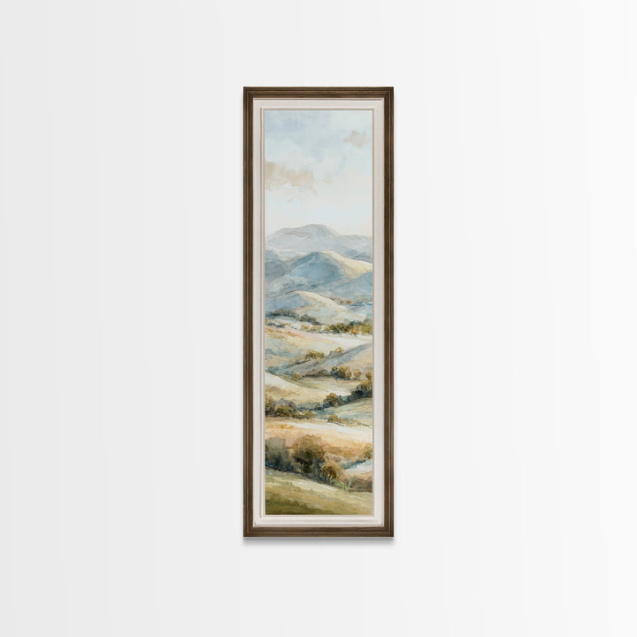 Sunlit Rolling Hills Canvas Print, Above Sofa Art, Wall Decor, Living Room Decor, Fine Art, Statement, Contemporary Art, ASA-1x3-77