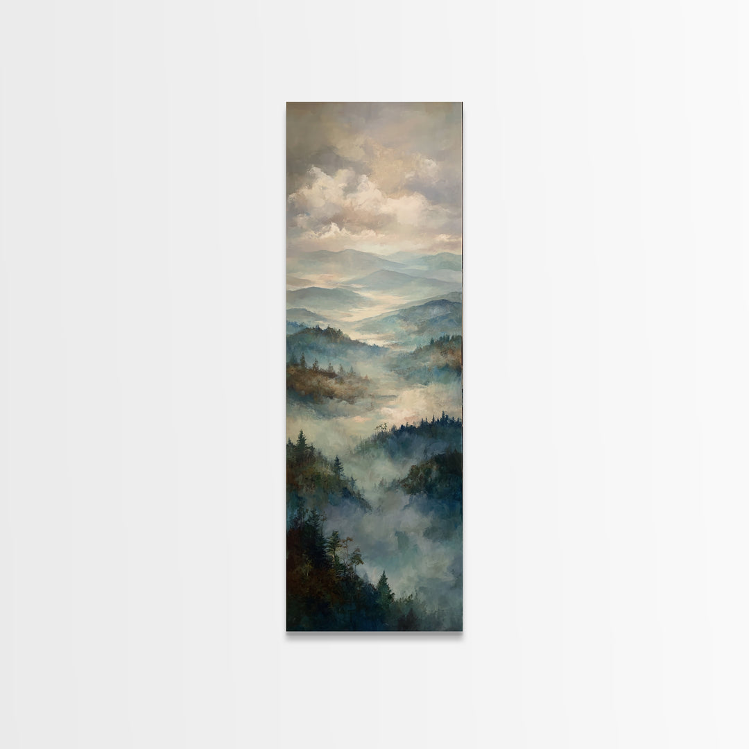 Gallery Style Landscape with Expansive Negative Space Canvas Print, Above Sofa Art, Wall Art, Living Room Decor, Statement, ASA-1x3-84