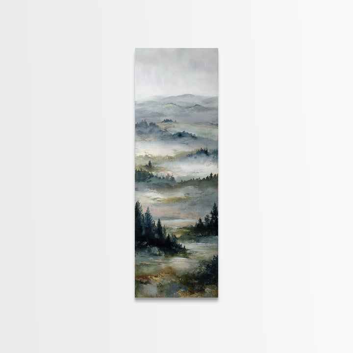 Wide Olive and Beige Meadow Panorama Canvas Print, Above Sofa Art, Minimalist Wall Art, Living Room Decor, Fine Art, Statement, ASA-1x3-94