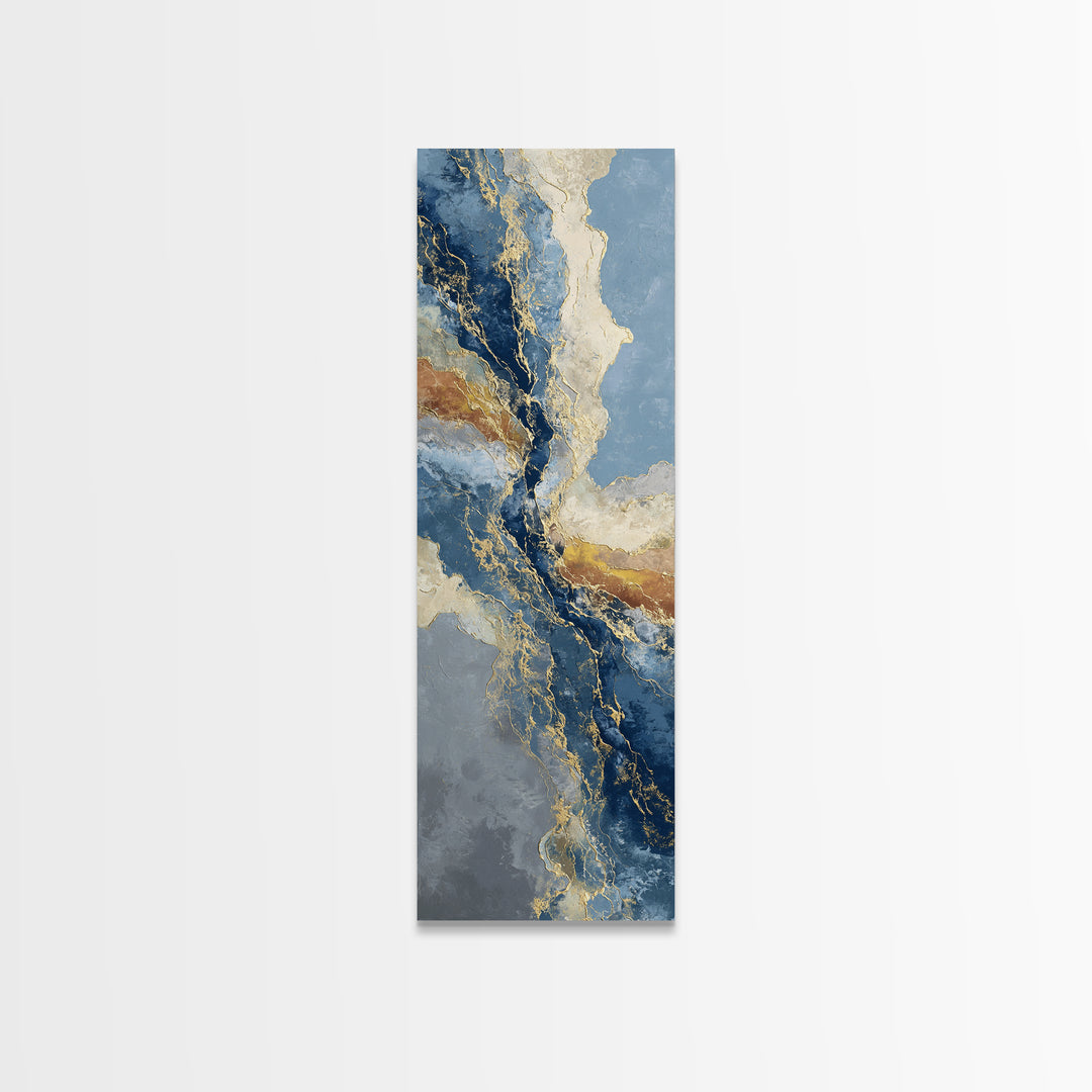 Textured Plaster Abstract Canvas Print, Above Sofa Art, Watercolor Painting, Living Room Decor, Statement, Bauhaus Print, ASA-1x3-95