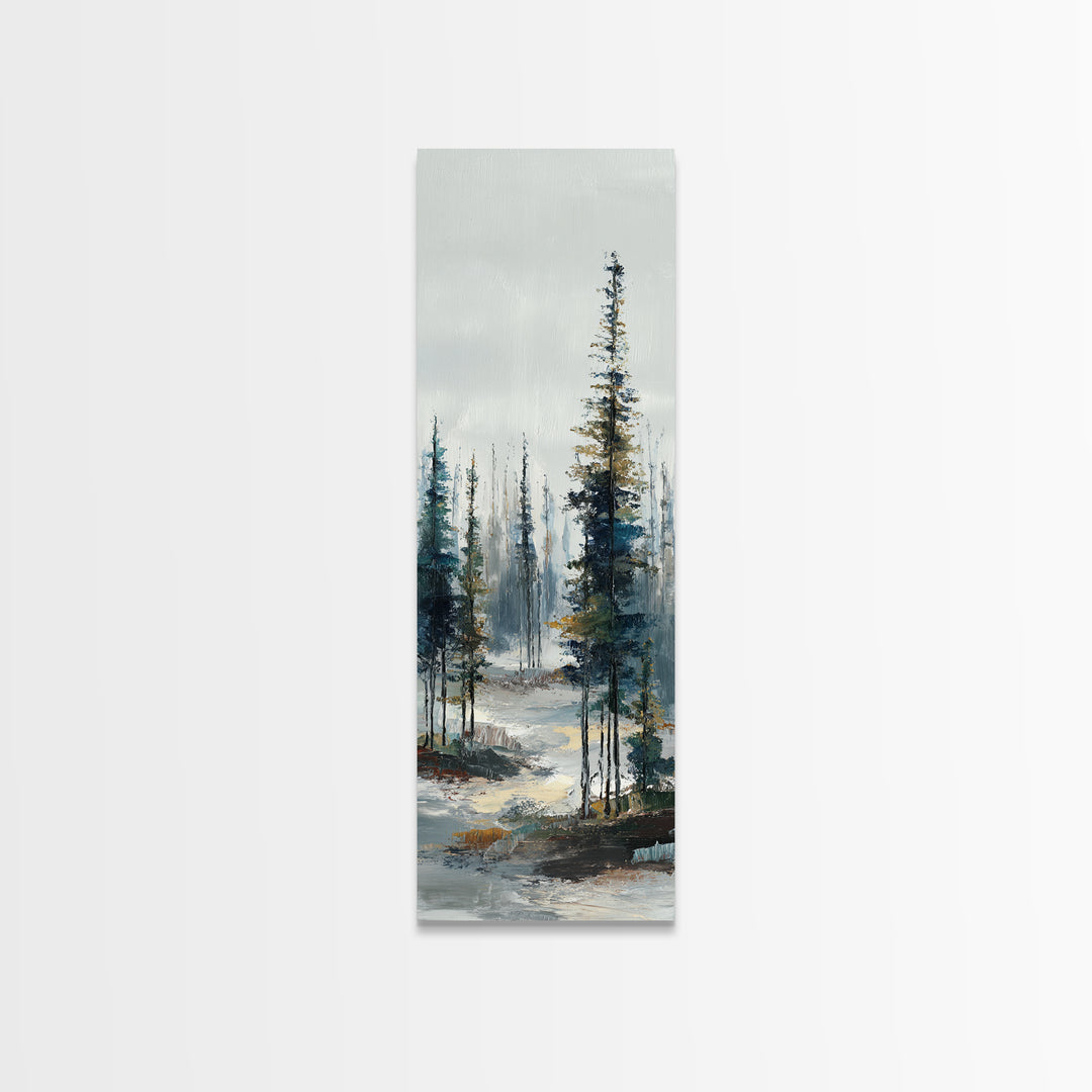 Modern Scandinavian Forest Canvas Print, Above Sofa Art, Set of 3 Wall Art, Living Room Decor, Statement, Minimalist Wall Art, ASA-1x3-99