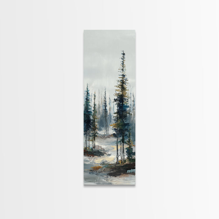 Modern Scandinavian Forest Canvas Print, Above Sofa Art, Set of 3 Wall Art, Living Room Decor, Statement, Minimalist Wall Art, ASA-1x3-99