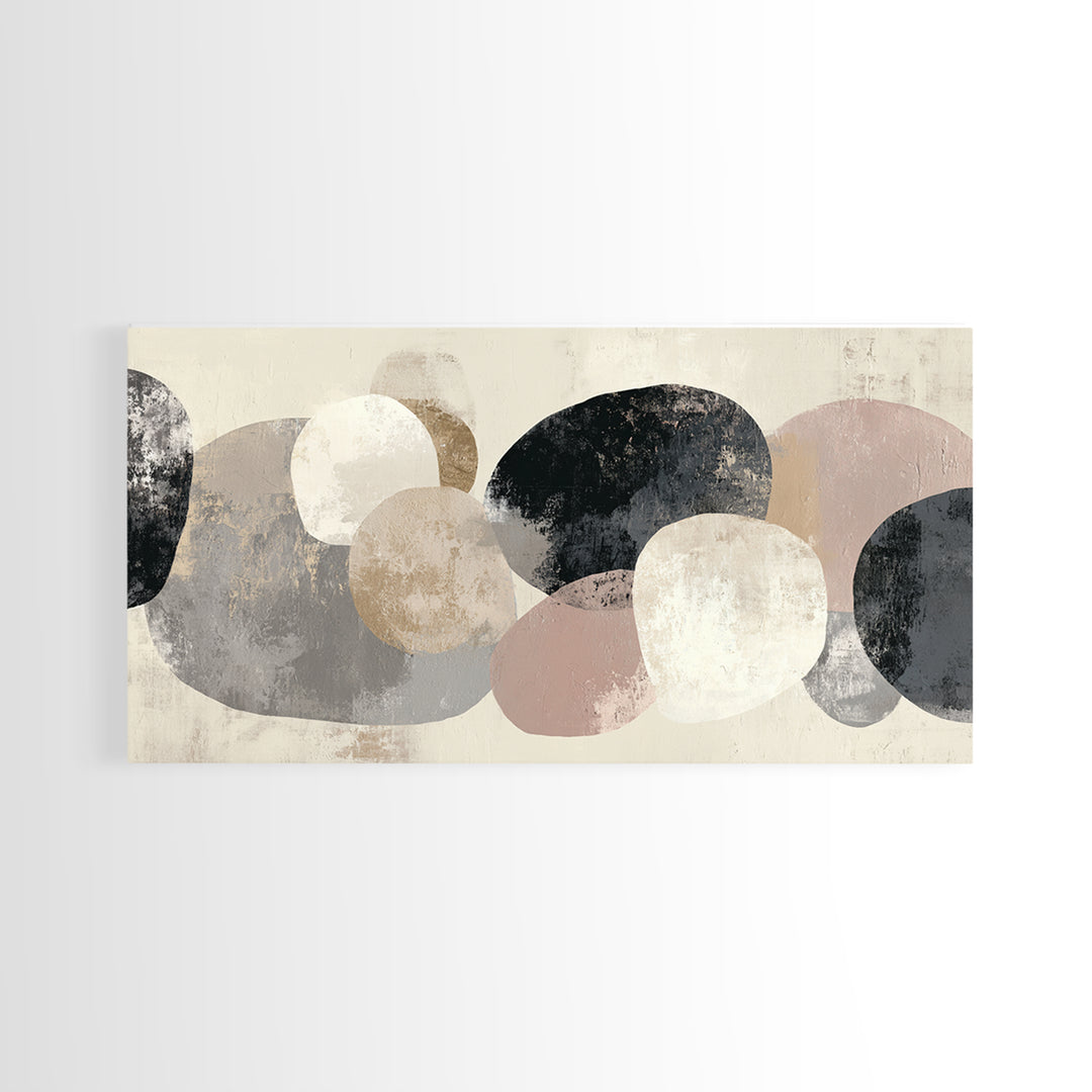Large Modern Organic Shapes Canvas Print, Above Sofa Art, Wall Decor, Living Room Decor, Abstract Art, Statement, ASA-2x1-22