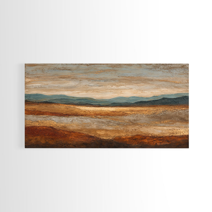 Abstract Canyon Landscape Framed Canvas Print, Above Sofa Art, Wall Decor, Living Room Decor, Fine Art, Statement, ASA-2x1-27