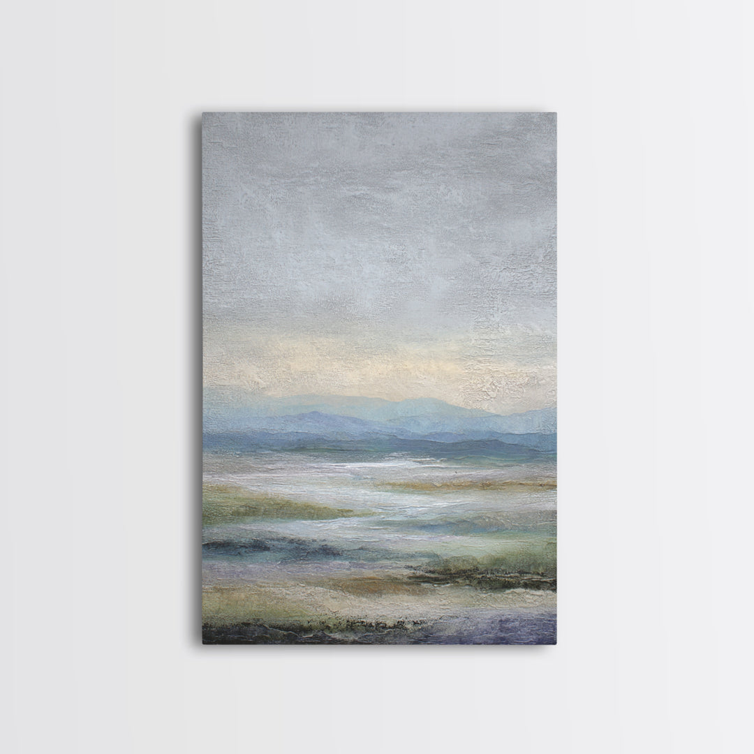 Abstract River Bends Canvas Print, Above Sofa Art, Japandi Wall Art, Living Room Decor, Fine Art, Statement, Boho Decor, ASA-2x3-31