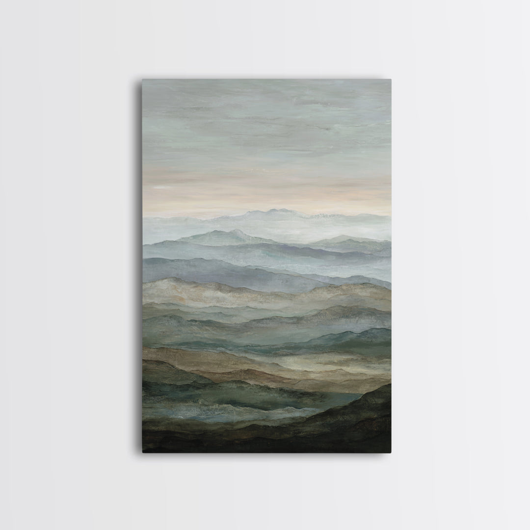 Oversized Abstract Landscape Canvas Print, Above Sofa Art, Canvas Wall Art, Living Room Decor, Statement, Living Room Wall Art, ASA-2x3-57
