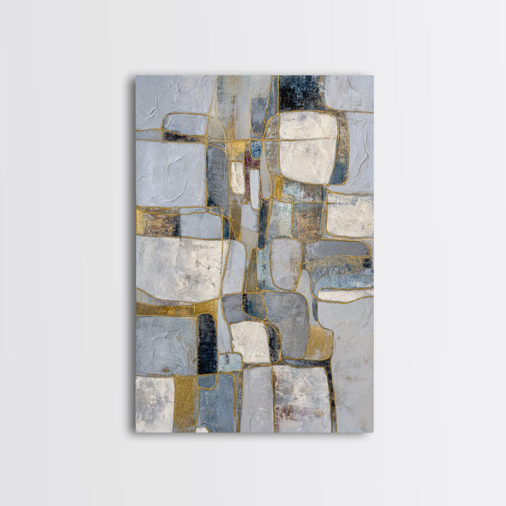 Textured Plaster Abstract Canvas Print, Above Sofa Art, Luxury Decor, Living Room Decor, Fine Art, Statement, Canvas Wall Art, ASA-2x3-67