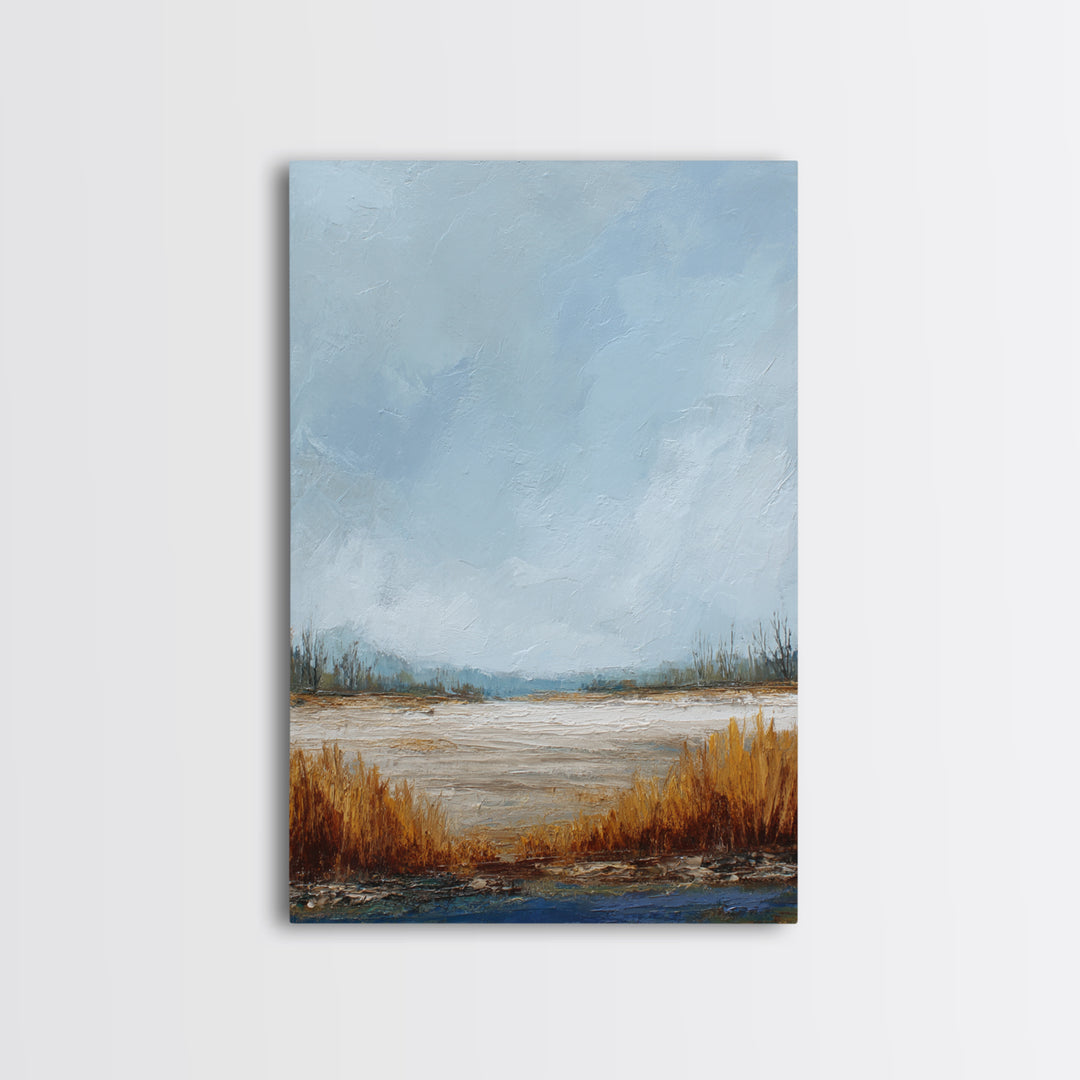 Oversized Abstract Landscape Canvas Print, Above Sofa Art, Canvas Wall Art, Living Room Decor, Statement, Living Room Wall Art, ASA-2x3-81