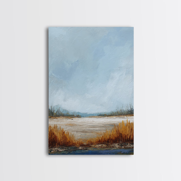 Oversized Abstract Landscape Canvas Print, Above Sofa Art, Canvas Wall Art, Living Room Decor, Statement, Living Room Wall Art, ASA-2x3-81