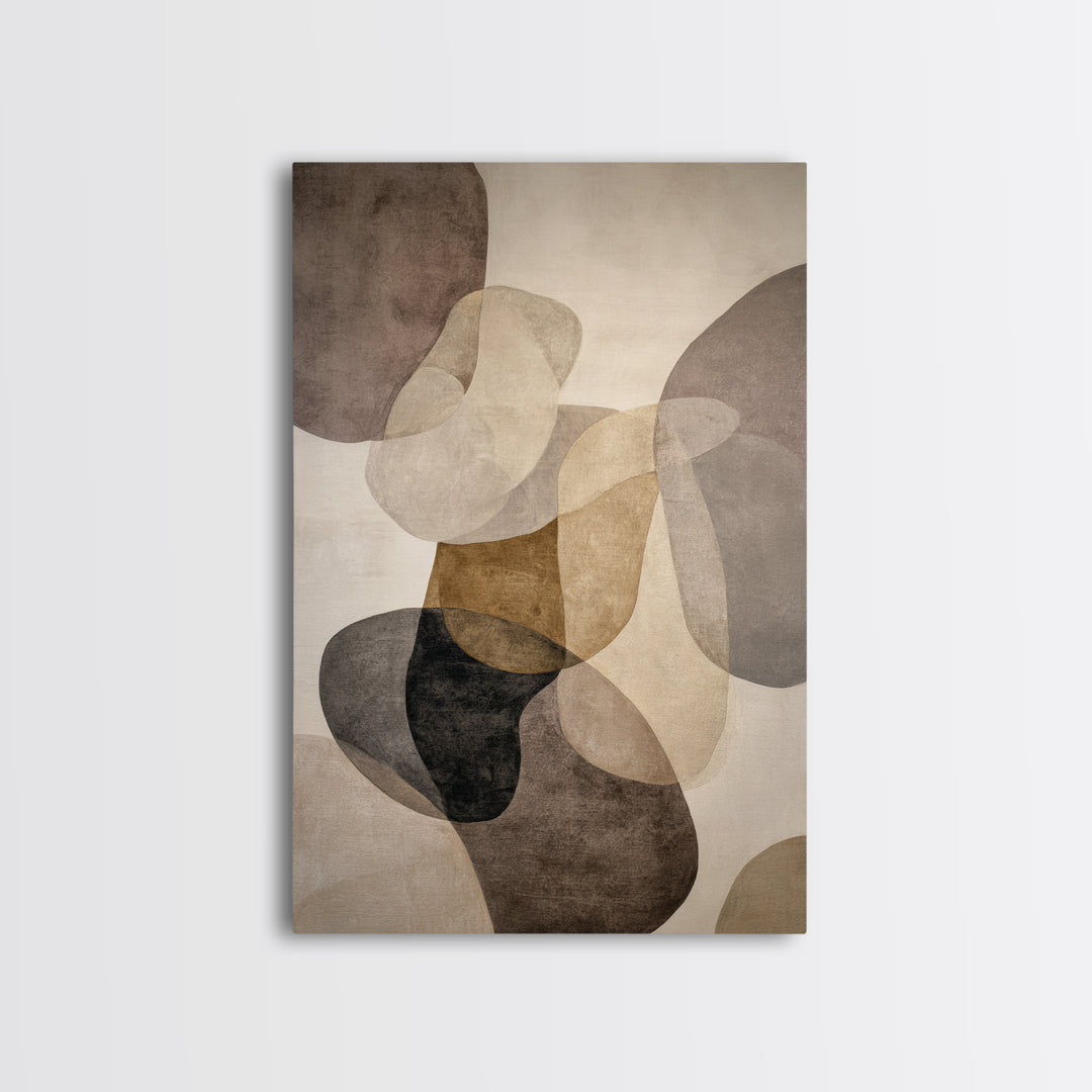 Large Modern Organic Shapes Canvas Print, Above Sofa Art, Contemporary Art, Living Room Decor, Abstract Art, Statement, ASA-2x3-82