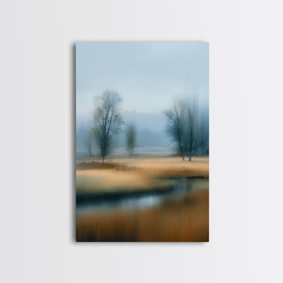 Modern Scandinavian Forest Canvas Print, Above Sofa Art, Canvas Wall Art, Living Room Decor, Statement, Living Room Wall Art, ASA-2x3-95