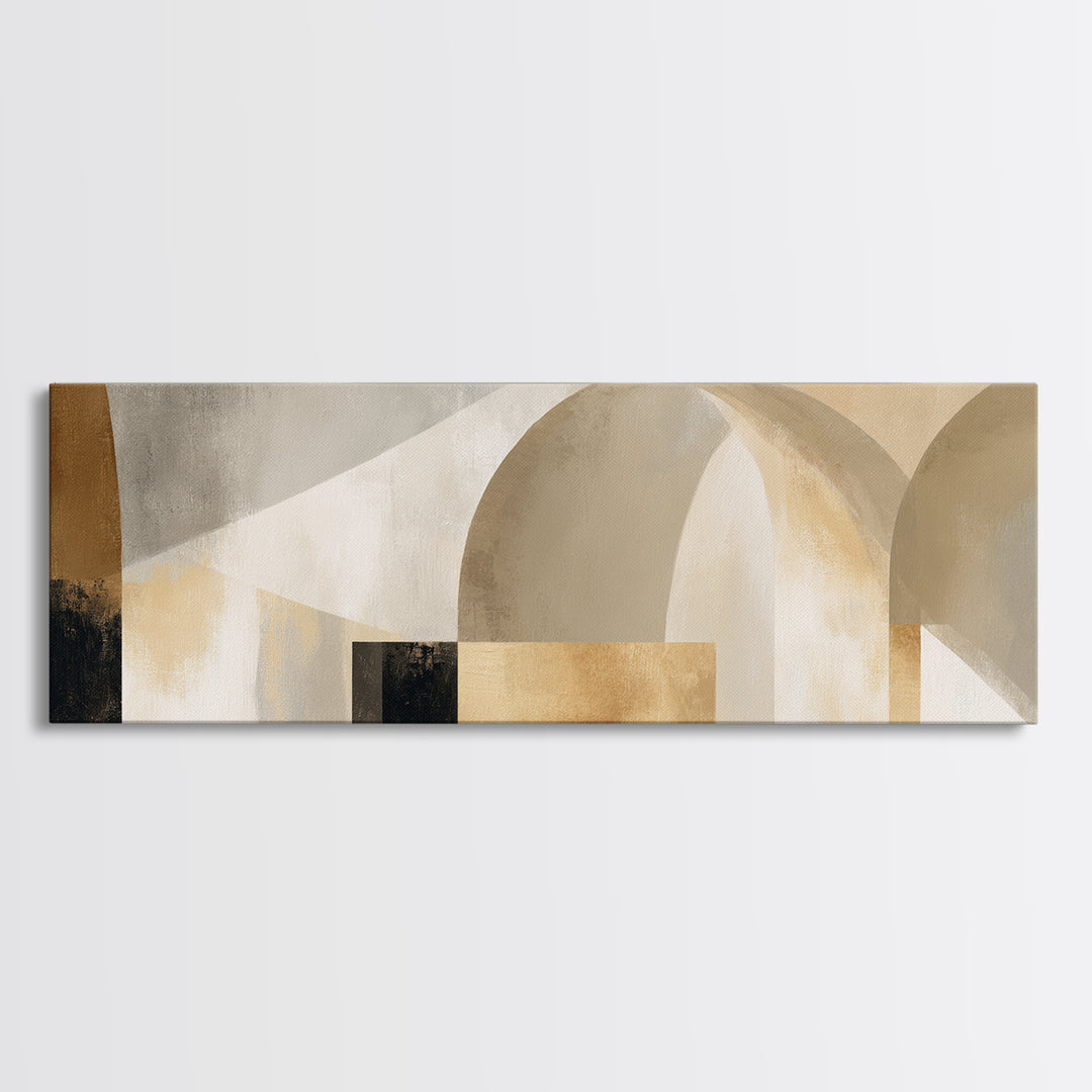 Architectural Arch Study Framed Canvas Print, Above Sofa Art, Textured Wall Art, Living Room Decor, Fine Art, Statement, ASA-3x1-1