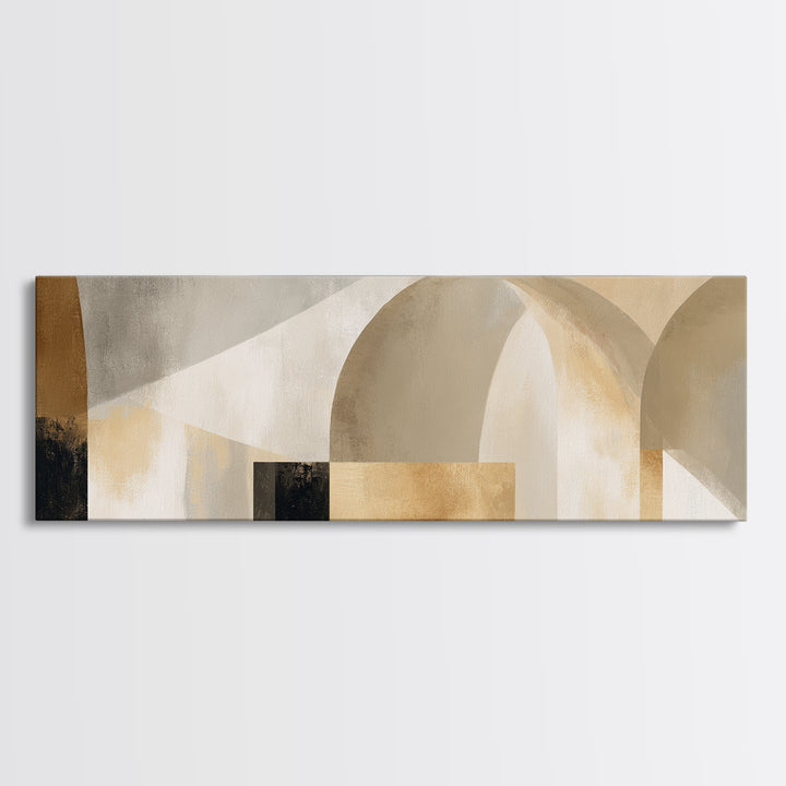 Architectural Arch Study Framed Canvas Print, Above Sofa Art, Textured Wall Art, Living Room Decor, Fine Art, Statement, ASA-3x1-1