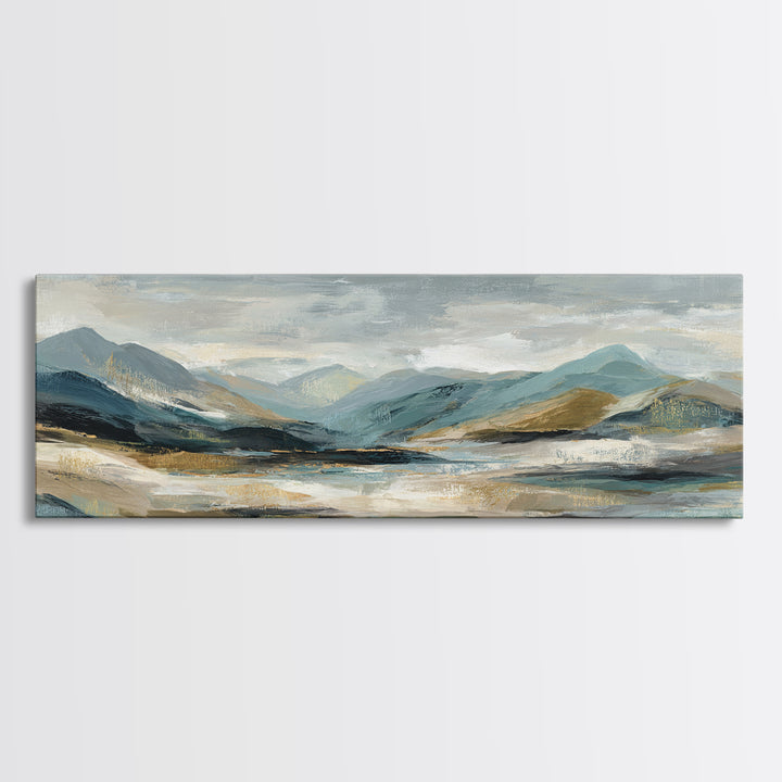 Sunlit Rolling Hills Canvas Print, Above Sofa Art, Living Room Decor, Fine Art, Statement 233, Set of Prints, Above Bed Decor, ASA-3x1-33