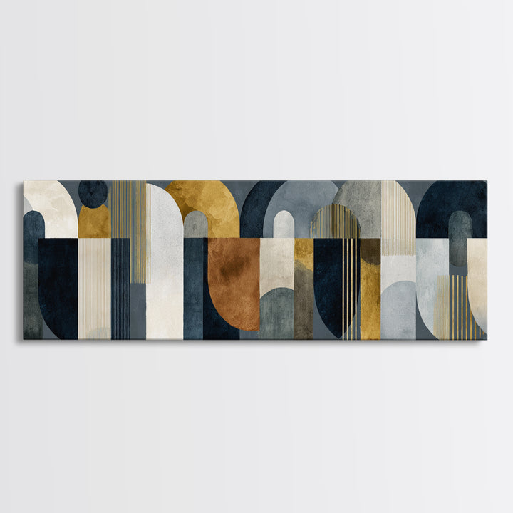 Luxury Monochrome Stone Composition Canvas Print, Above Sofa Art, Statement Artwork, Living Room Decor, Fine Art, Statement, ASA-3x1-35