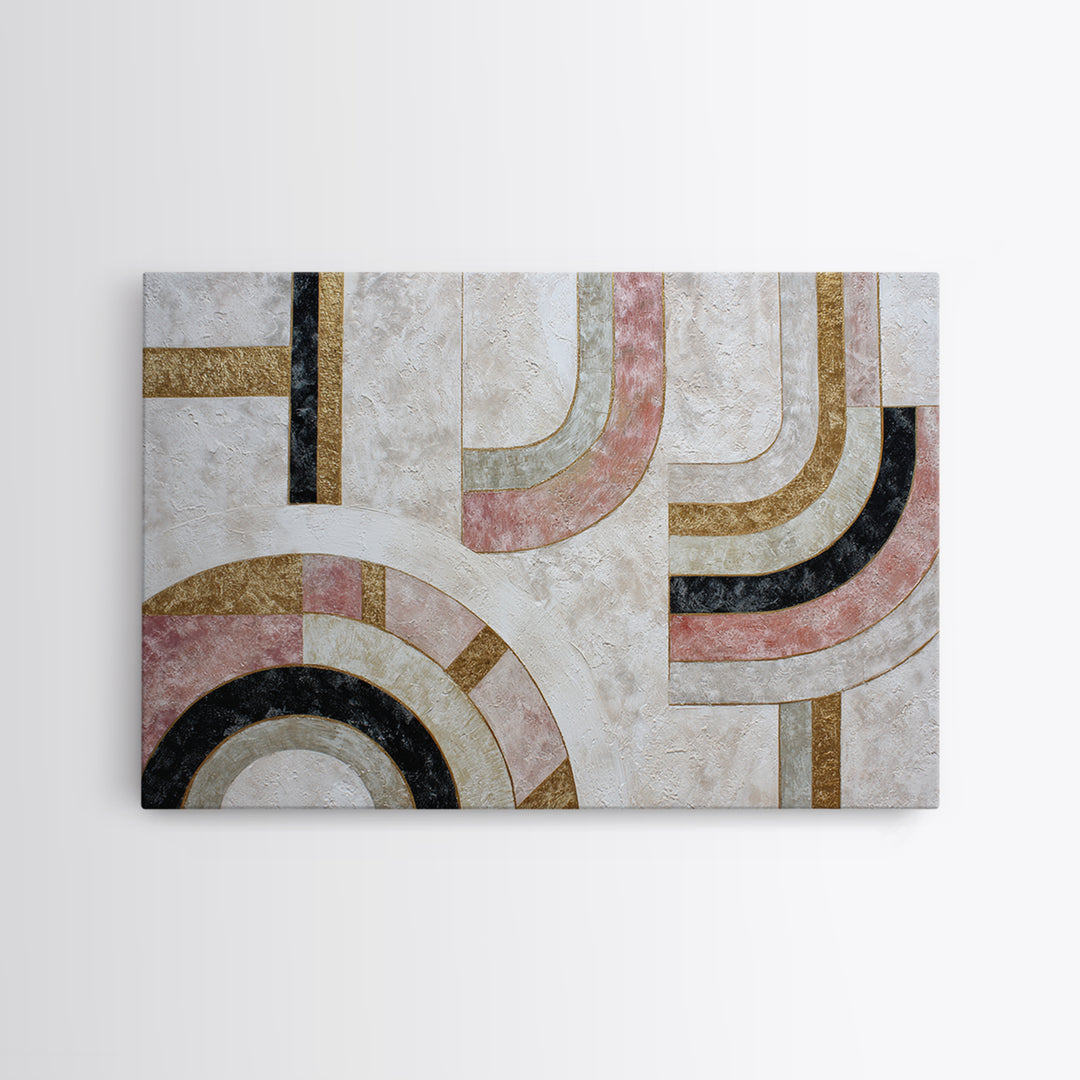 Textured Plaster Abstract Framed Canvas Print, Above Sofa Art, Minimalist Decor, Living Room Decor, Abstract Art, Statement, ASA-3x2-15