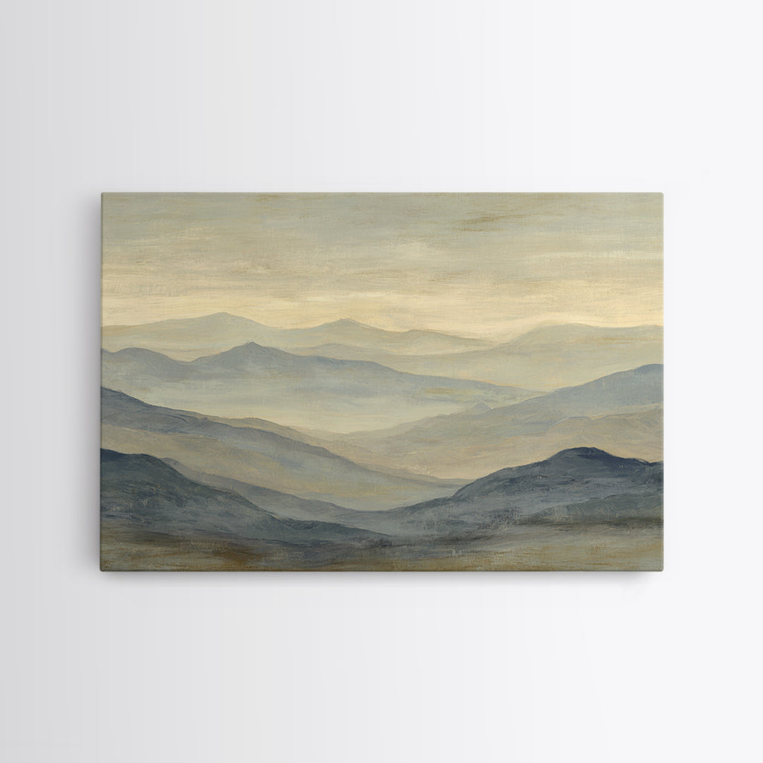 Sunlit Rolling Hills Canvas Print, Above Sofa Art, Abstract Wall Art, Living Room Decor, Fine Art, Statement, Above Bed Decor, ASA-3x2-21