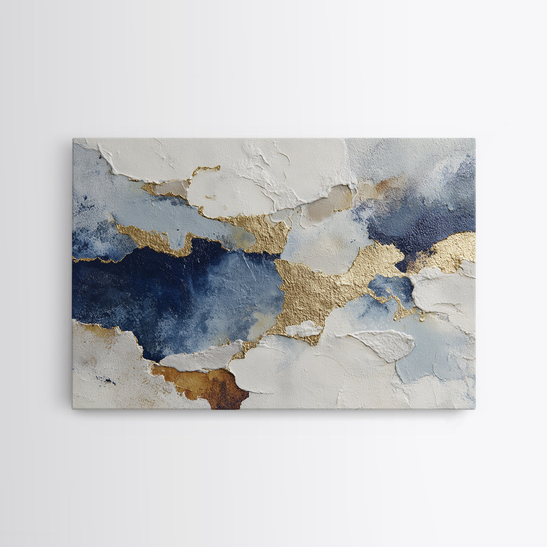 Textured Plaster Abstract Framed Canvas Print, Above Sofa Art, Set of 3 Prints, Living Room Decor, Abstract Art, Statement, ASA-3x2-39