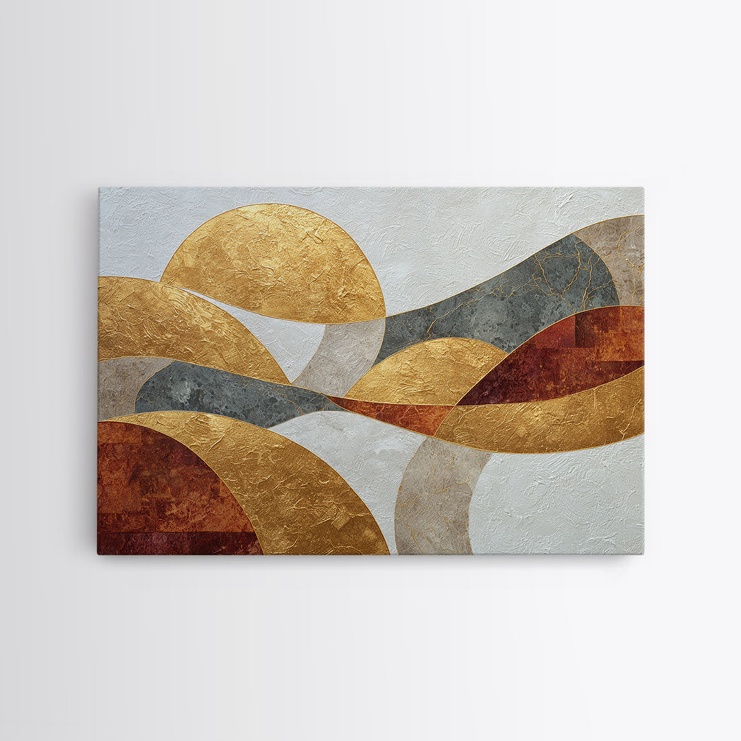 Textured Plaster Abstract Framed Canvas Print, Above Sofa Art, Contemporary Art, Living Room Decor, Fine Art, Statement, ASA-3x2-63