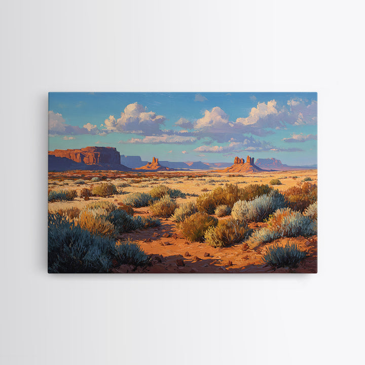 Desert Mesa Panorama Canvas Print, Above Sofa Art, Coastal Wall Art, Living Room Decor, Fine Art, Statement, Statement Artwork, ASA-3x2-72