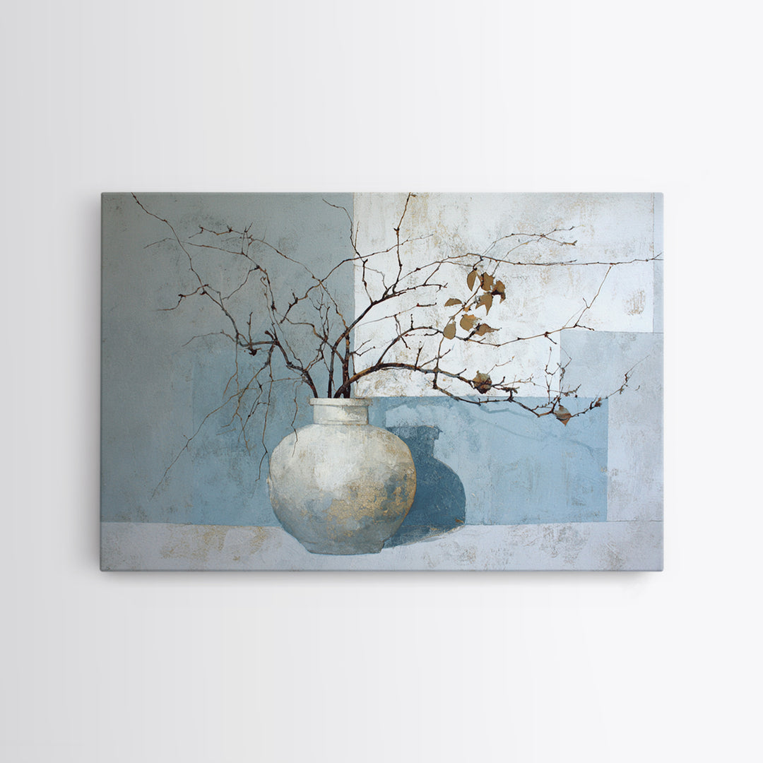 Large Neutral Still Life Framed Canvas Print, Above Sofa Art, Oversized Wall Art, Living Room Decor, Fine Art, Statement, ASA-3x2-90